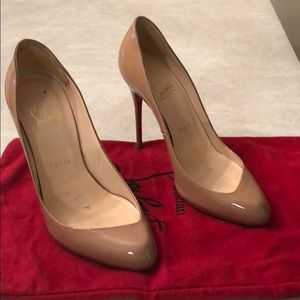 Nude Pat and Leather Louboutin Pumps